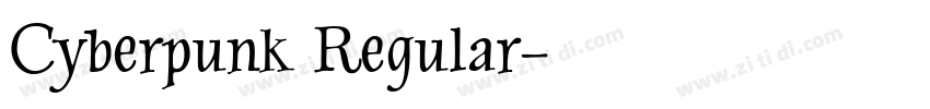Cyberpunk Regular字体转换